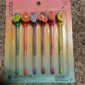 Yoobi scented gel pens.  Set 6. New.